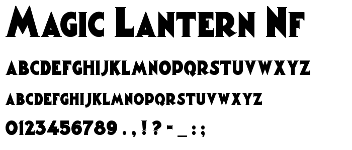 Magic Lantern NF font
